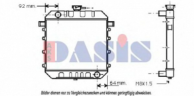 AKS DASIS 150050n -  Радиатор, охлаждение двигателя